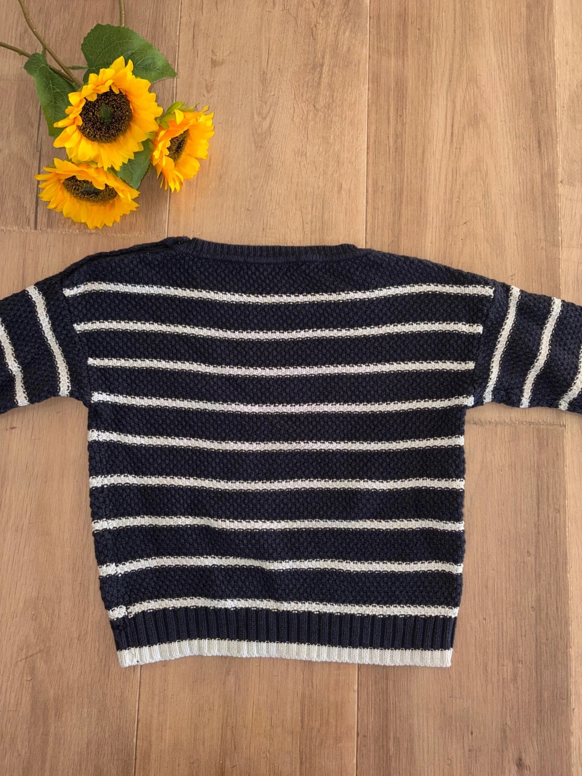 Navy blue and white FPC sweater size 10 years – photo 3